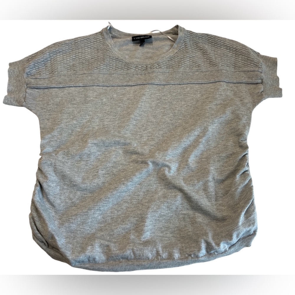 Women’s Short Sleeve Gray Top; Size 14/16